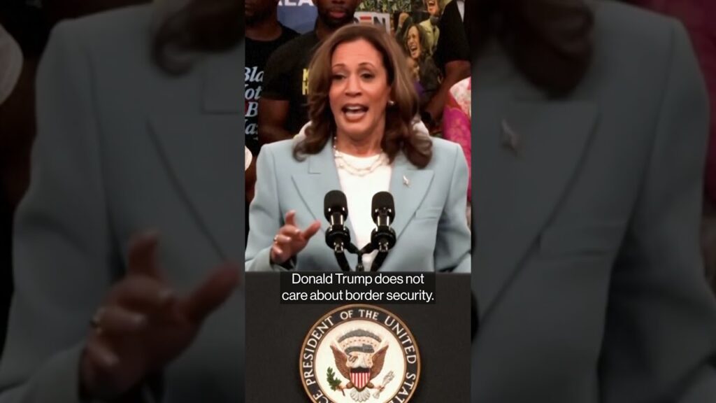 Kamala Harris Says Trump tanked deal for border security #politics #shorts