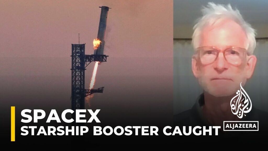 SpaceX Starship booster caught: Robotic arms catch returning booster at launch pad