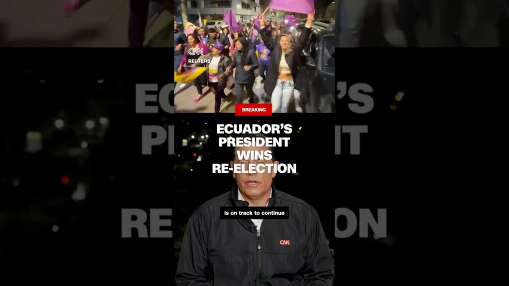 Ecuador’s president wins re-election