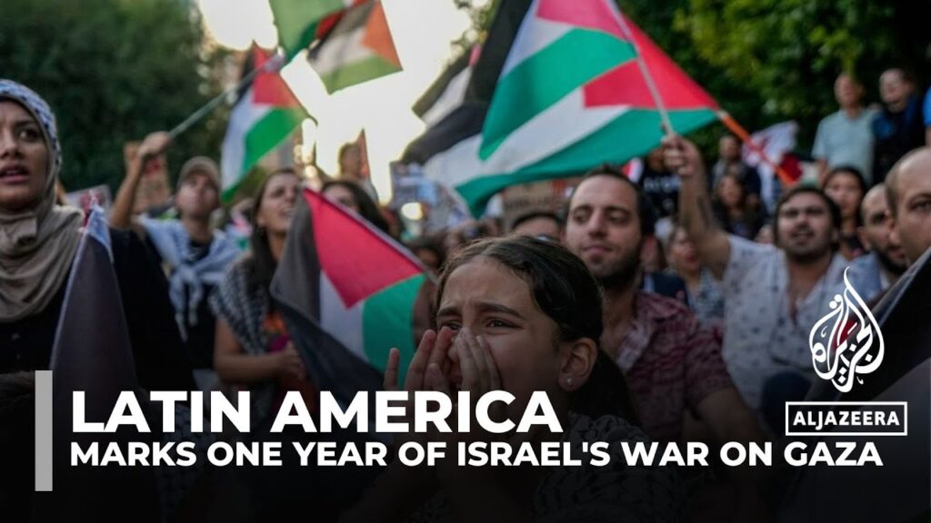 Latin America marks one year of Israel’s war on Gaza, protests demand justice for child victims