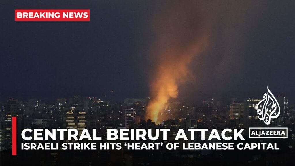 Israeli strike hits central area of Lebanon’s Beirut