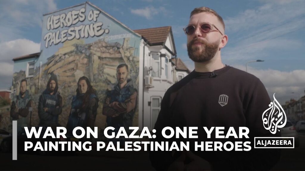 London artists celebrate Palestinian heroes with powerful murals in solidarity