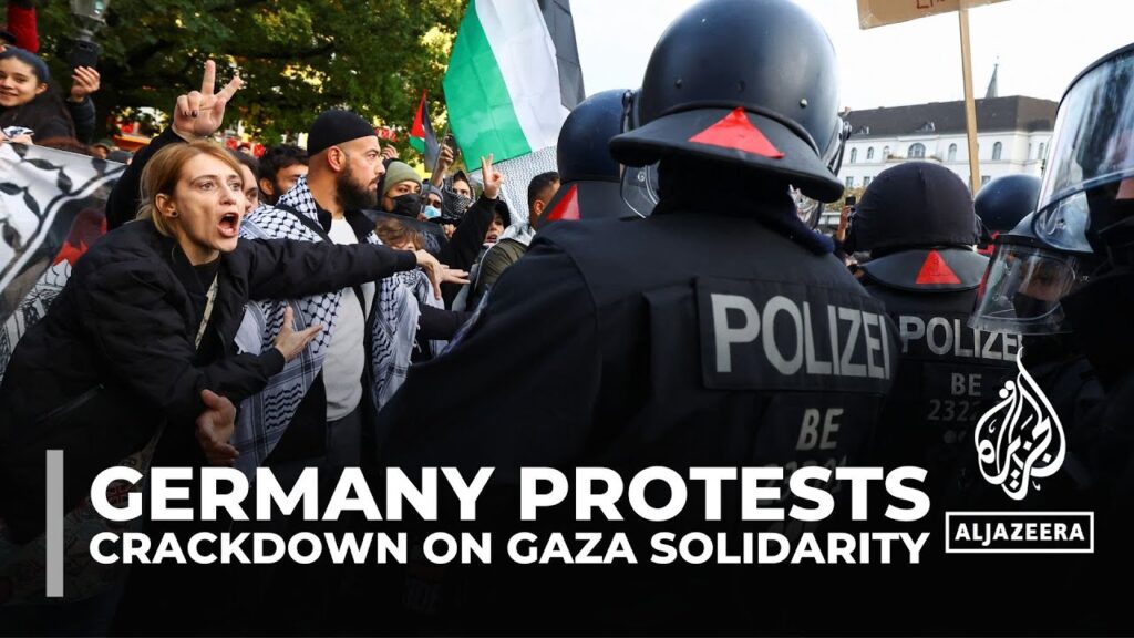 Germany’s crackdown on Gaza solidarity: Protesters say the police have been violent