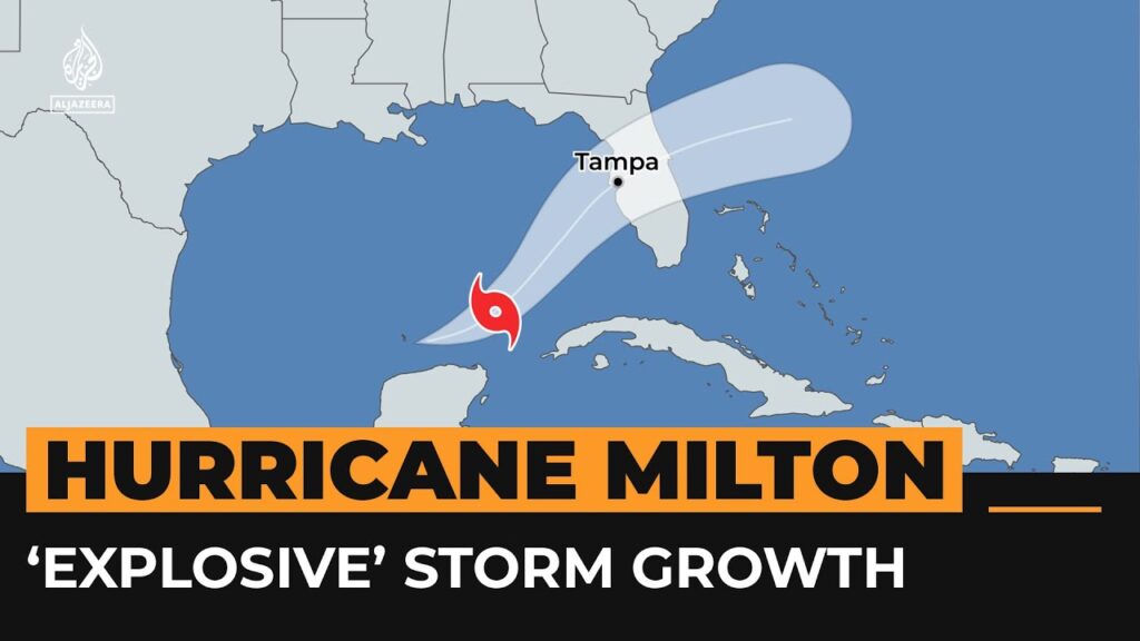 Hurricane Milton on direct course to hit major US city of Tampa | Al Jazeera Newsfeed