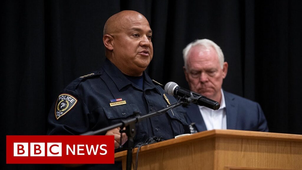 Police chief on leave after Texas school shooting – BBC News