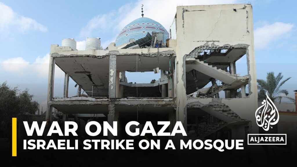 Severe damage at Gaza mosque after deadly Israeli attack