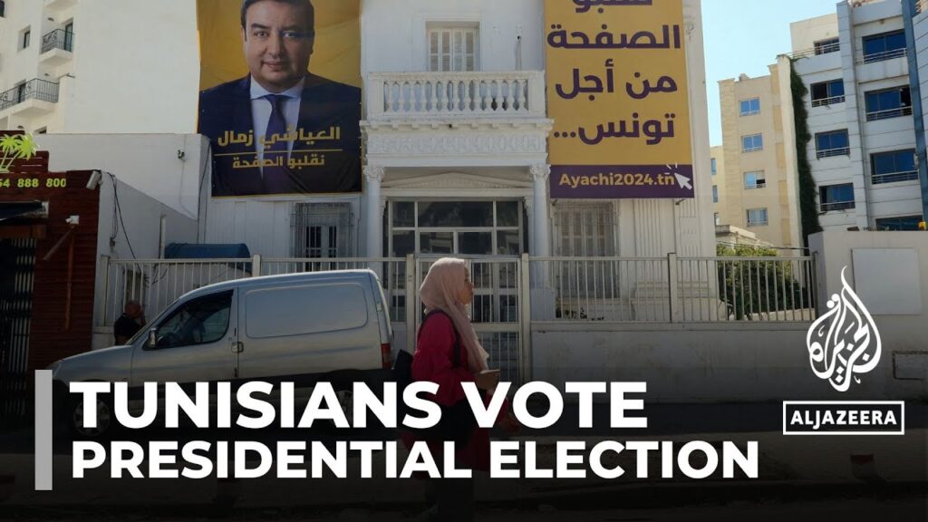 Tunisians vote in presidential election, with Kais Saied expected to win