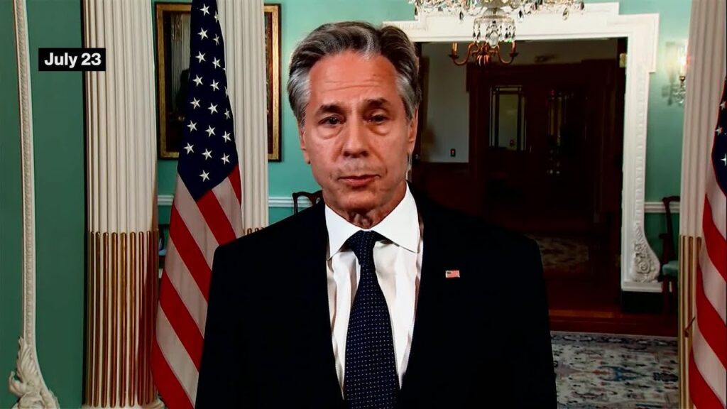 Blinken Says Harris Is ‘Very Effective’ on Foreign Policy (July 23)