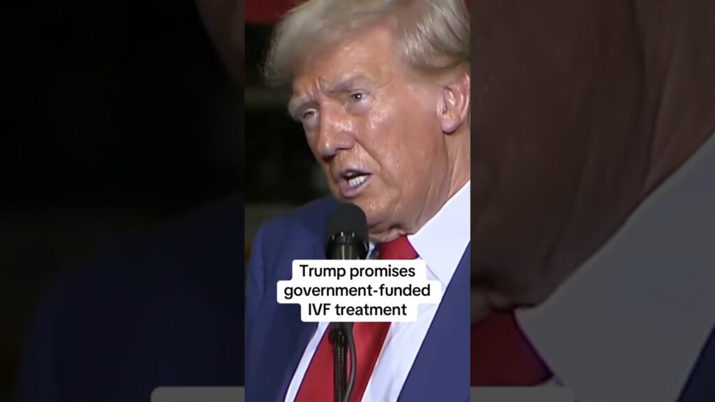 Trump promises government-funded IVF treatment #shorts