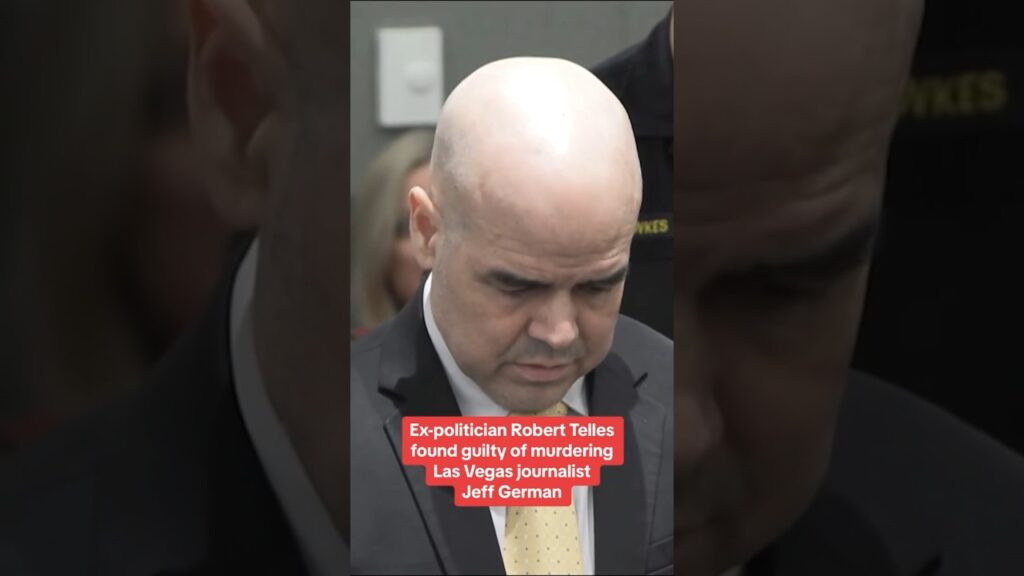 Ex-politician Robert Telles found guilty of murdering Las Vegas journalist Jeff German #shorts
