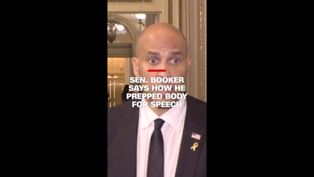 Sen. Booker says how he prepped body for speech