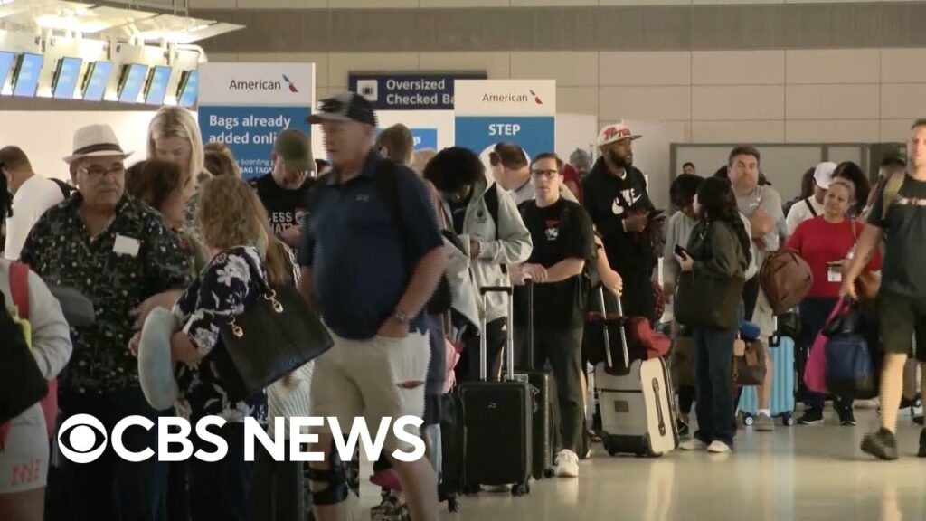 Millions pack roads and skies for Labor Day, Dallas officer killed in shooting, more | CBS News 24/7
