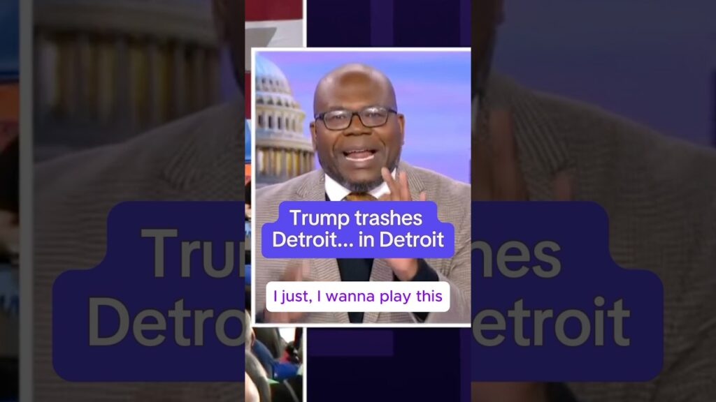 Trump trashes Detroit… in Detroit