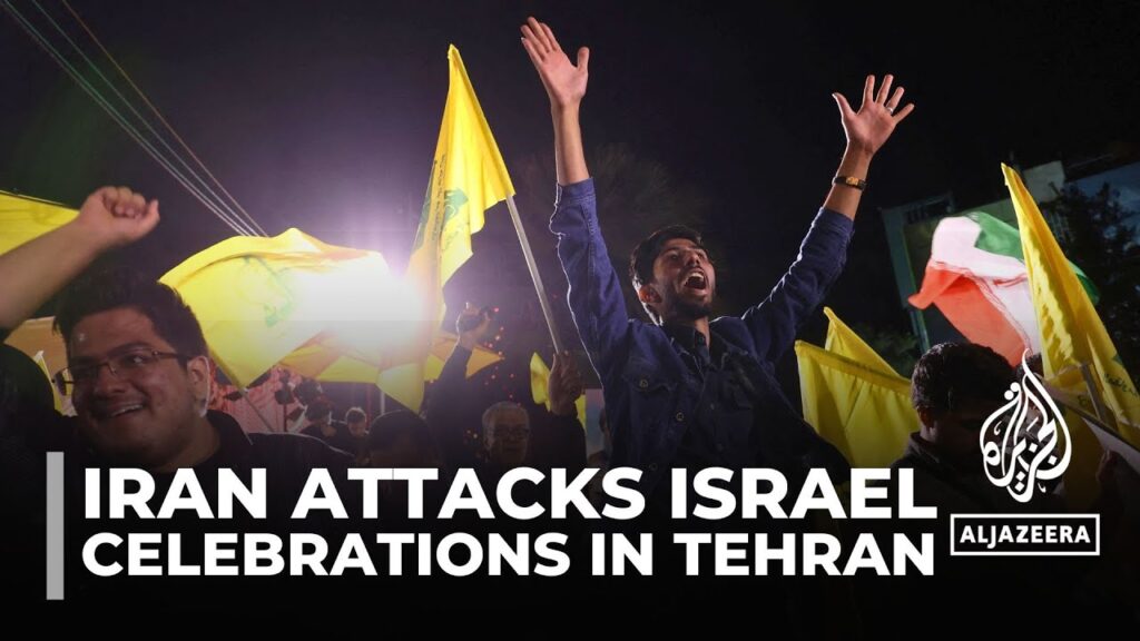 Celebrations in Tehran after Iran’s missile attack Celebrations in Tehran after Iran’s missile attack