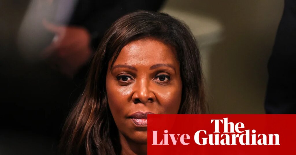 Letitia James accuses Donald Trump of ‘weaponizing’ US justice system after her indictment – US politics live | US news