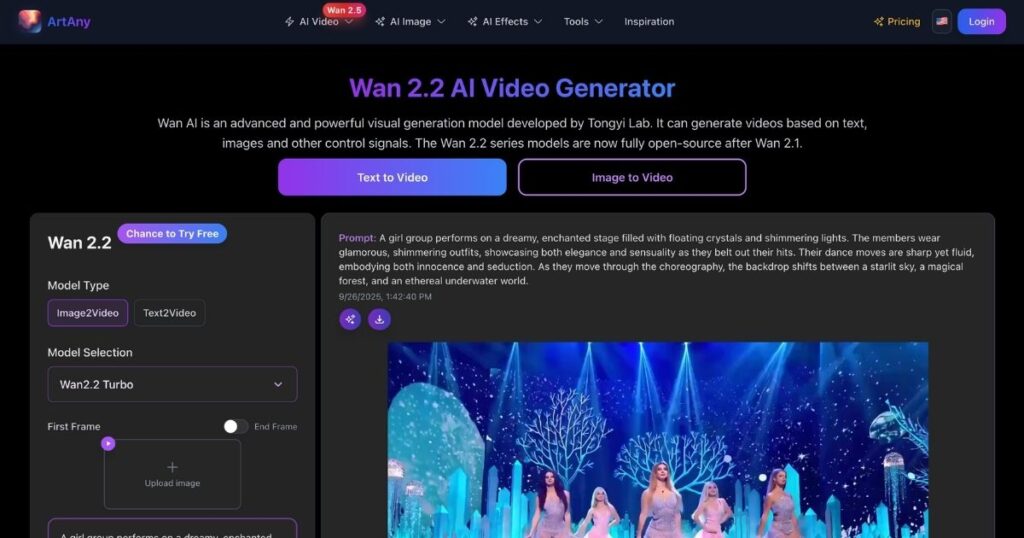 Wan AI 2.2: Versatile Video Generation Model
