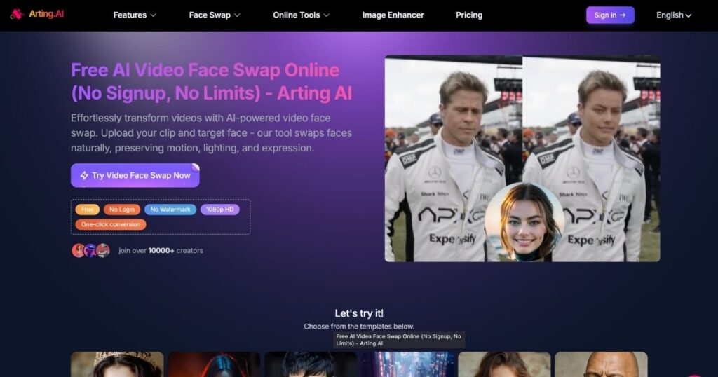 Arting AI Video Face Swap: Seamless Face Replacements Arting AI Video Face Swap: Seamless Face Replacements