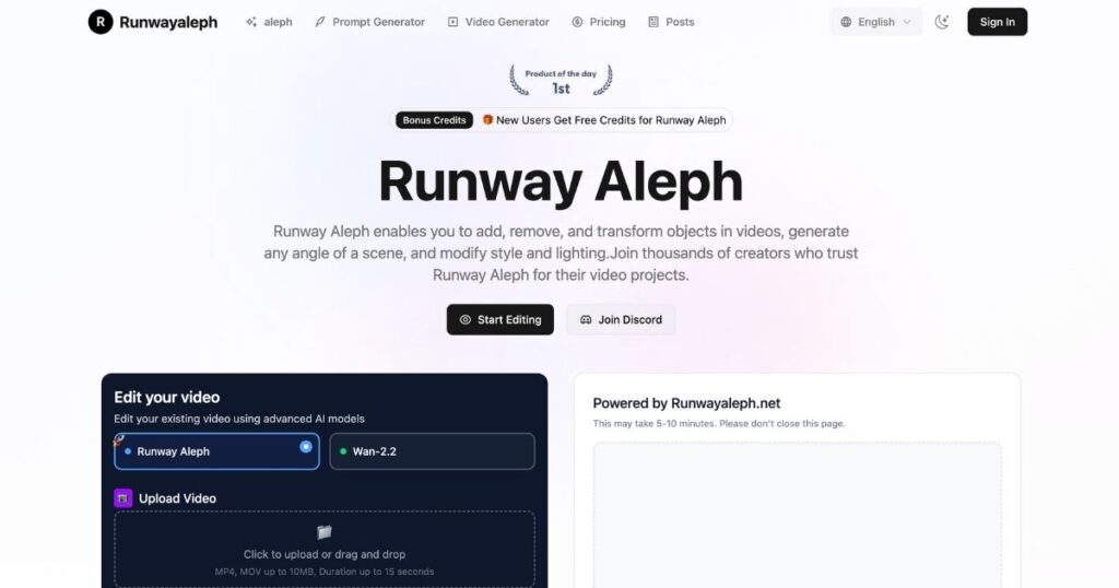 Runway Aleph: AI Video Editing Mastery