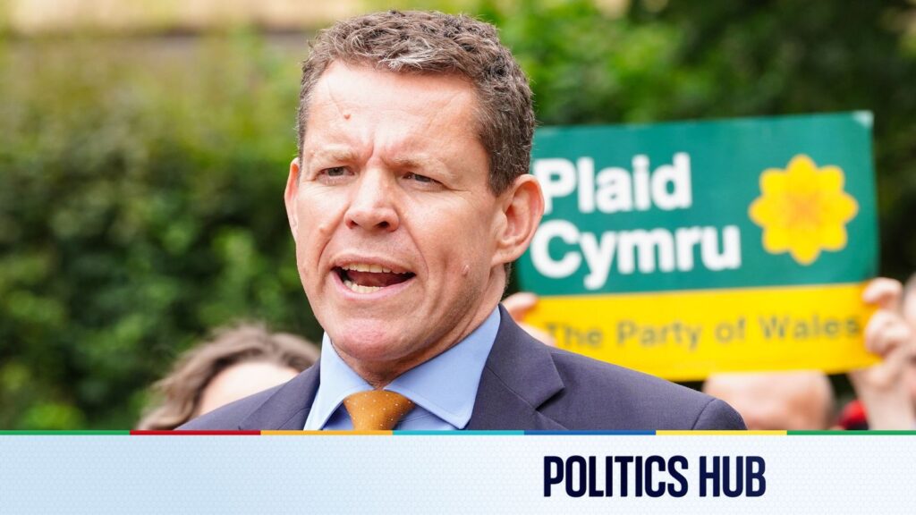 Politics latest: Plaid Cymru leader to call on Welsh voters to kick out Labour and stop Reform UK | Politics News