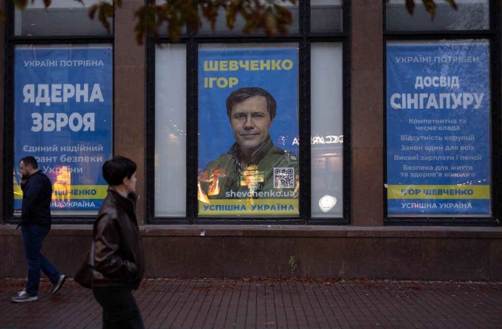 How political advertising flourishes in wartime Ukraine