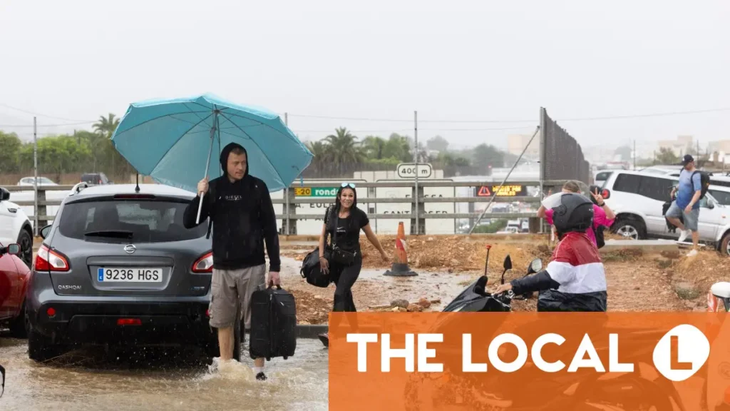 Beaches shut on Spain’s Ibiza as downpours spark floods